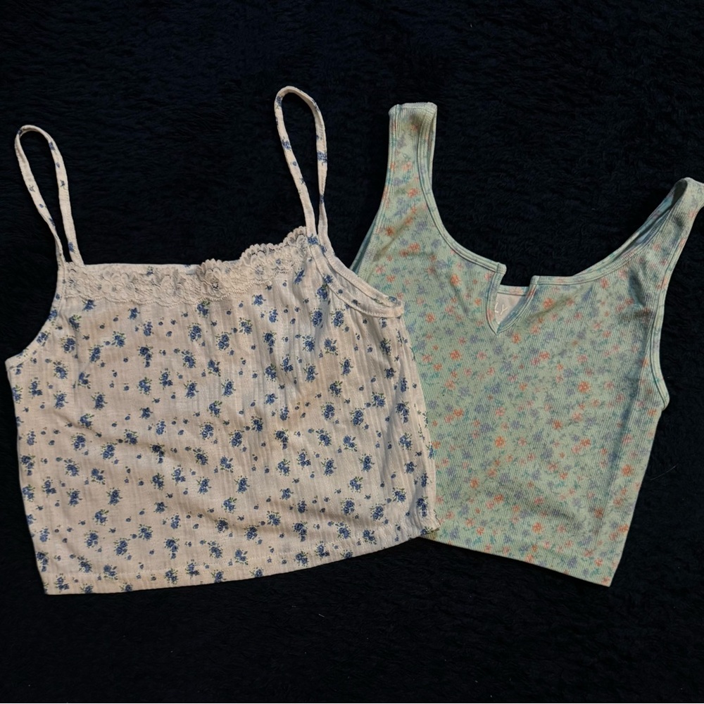 Floral Print Tank Tops Set